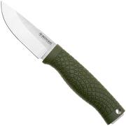 Image for Böker Manufaktur Bronco Mini Saber 121501 Stonewashed 3V, Green TPE, bushcraft knife