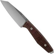 Böker Daily Knives AK1 Reverse Tanto 121502, Bison Micarta cuchillo fijo, Alex Kremer design