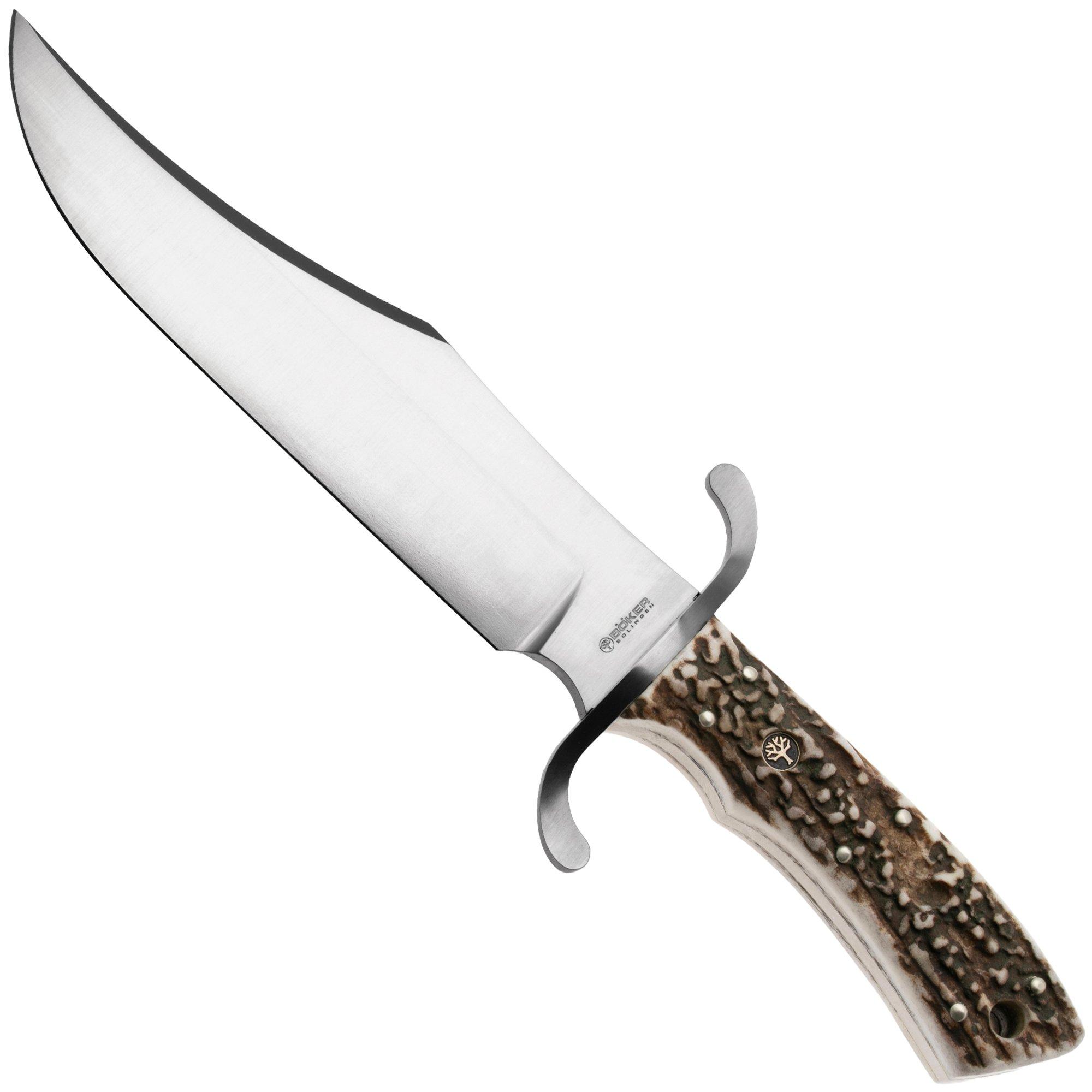 Böker Bowie Stag 121547HH Hirschhorn N690, Bowiemesser