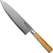 Böker Damast Olive 15.5 cm petit couteau de chef, 130439DAM