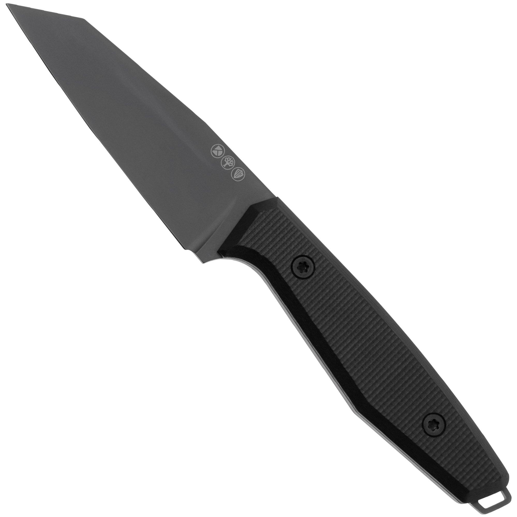 Nóż z głownią stałą Böker Daily Knives AK1, 130502 Black Reverse Tanto Black G10