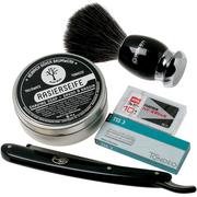 Böker Barberette Black 140901SET set de regalo, navaja de afeitar shavette