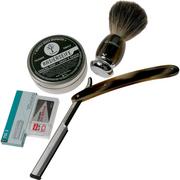 Böker Barberette Horn Set 140905SET shaving set with shavette