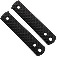 Afbeelding voor Böker BFF Packlite Handle Scales 190003 Black Micarta Pyramid, greepschalen