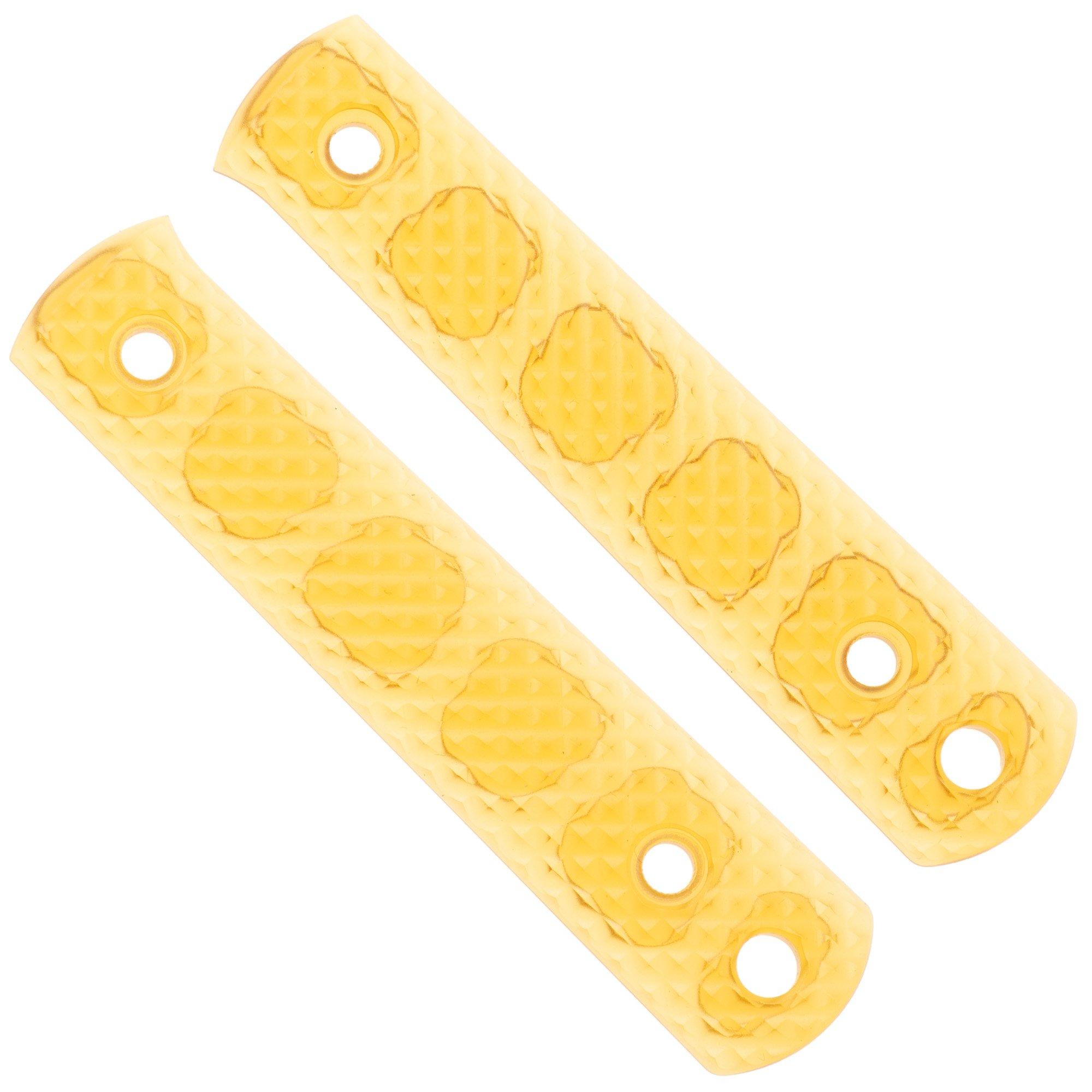 Böker BFF Packlite Handle Scales 190677 Amber Ultem Pyramid, cachas