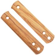 Afbeelding voor Böker BFF Packlite Handle Scales 190698 Olive Wood, greepschalen 