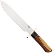 Bark River Mike Stewart Bowie Satin A2, Desert Ironwood, Fahrtenmesser