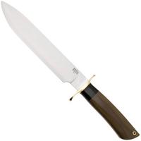 Image pour Bark River Mike Stewart Bowie Satin A2, Green Canvas Micarta, couteau fixe