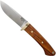 Bark River - Classic Drop Point Hunter A2 Brass Desert Ironwood coltello da caccia