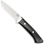 Bark River Classic Drop Point Hunter CPM S45VN Black Canvas Micarta, feststehendes Messer