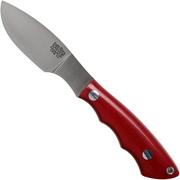 Bark River Mini Canadian CPM 3V Red Linen Micarta coltello fisso