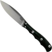 Bark River Lil’ Canadian CPM 3V Black Canvas Micarta fixed knife