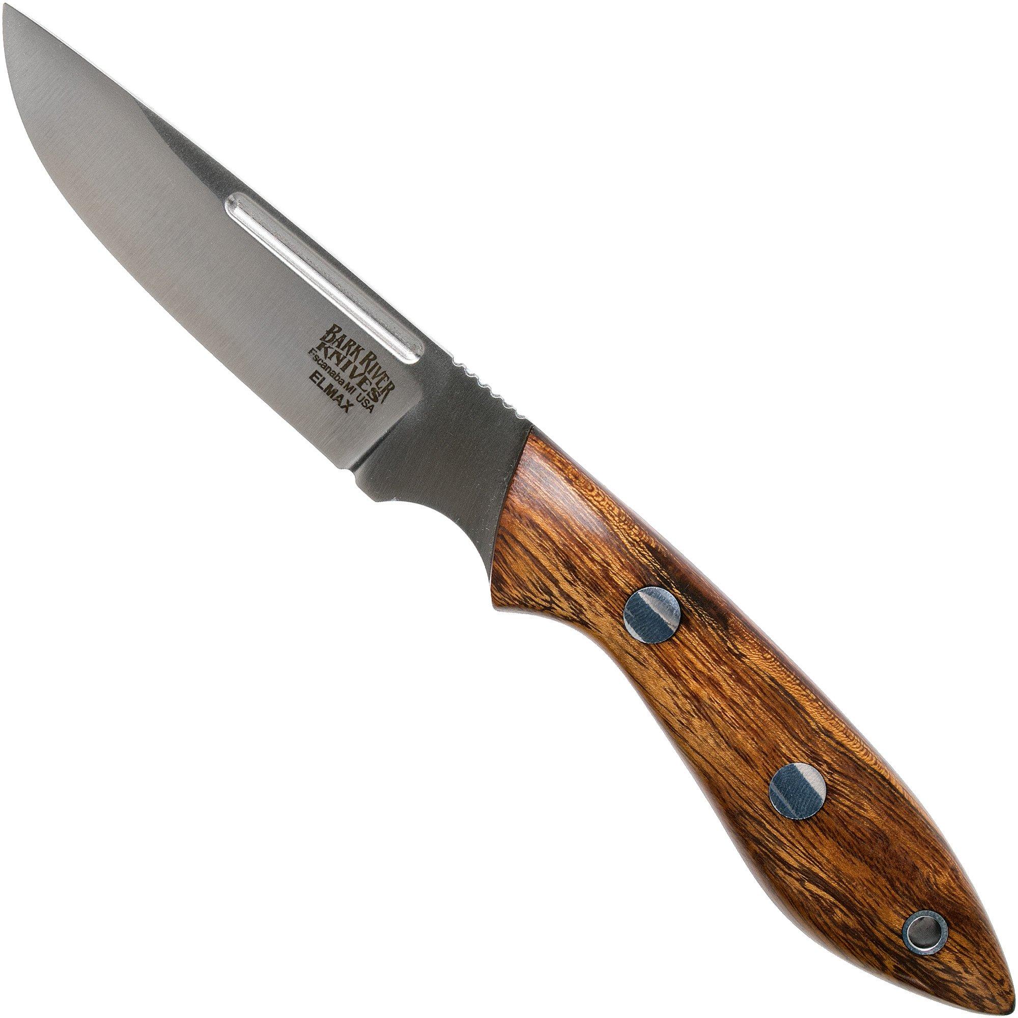 Bark River Adventurer II Elmax, Desert Ironwood fixed knife