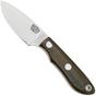 Image for Bark River PSK Satin CPM 3V Green Canvas Micarta, fixed knife