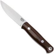 Bark River Bushcrafter 1 LT, CPM 3V Tan Burlap Micarta, couteau de bushcraft