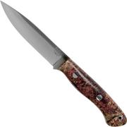 Bark River Aurora CPM 3V, Purple Gold Elder Burl couteau de bushcraft