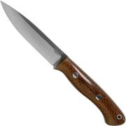 Bark River Aurora CPM 3V, Tan Burlap Micarta couteau de bushcraft