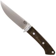 Bark River Classic Clip Point Hunter CPM 3V, Green Canvas Micarta, Red Liners
