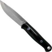 Bark River bushcrafter I CPM 3V, Black Canvas Micarta