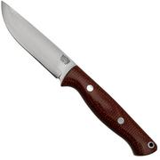 Bark River Gunny Scandi CPM 3V Firedog Canvas Micarta, couteau de bushcraft