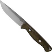 Bark River Gunny Hunter LT CPM 3V Green Canvas Micarta bushcraft knife