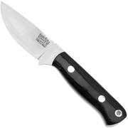 Bark River Bravo Necker K07-061BCM, CPM Cru-Wear, Black Canvas Micarta, nekmes