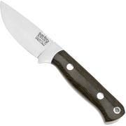 Bark River Bravo Necker K07-061GCM CPM Cru-Wear, Green Canvas Micarta, Neck Knife