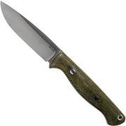 Bark River Gunny Hunter CPM S45VN, Green Canvas Micarta hunting knife