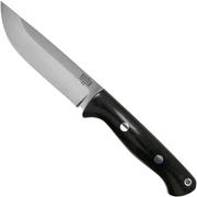 Bark River Bravo 1.2 A2 Black Canvas Micarta Rampless outdoor knife