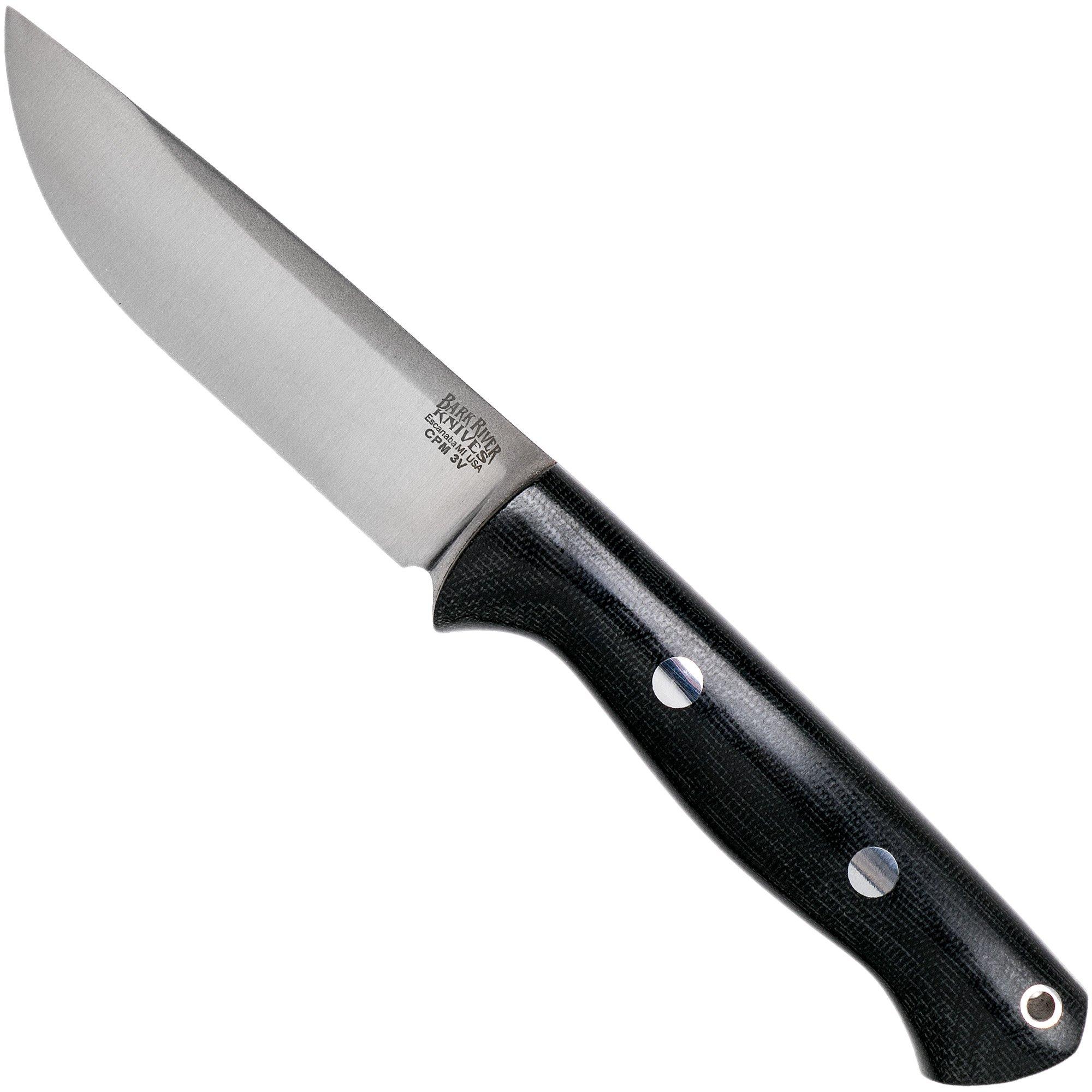 Bark River Bravo 1 LT CPM 3V, Blaze Orange G10, Black Liners