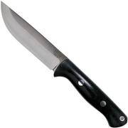 Bark River Bravo 1.2 LT CPM 3V Rampless, Black Canvas Micarta outdoor knife