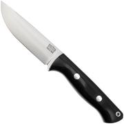 Bark River Bravo 1 Cru-Wear, Rampless, Black Canvas Micarta, bushcraftmes