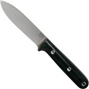 Bark River Mini Kephart CPM 3V, Black Canvas Micarta bushcraft knife