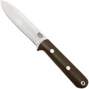 Bark River Mini Kephart CPM 3V Green Canvas Micarta, Bushcraftmesser