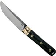 Bark River Kitsuné Tanto CPM 154, Black Linen Micarta couteau à lame fixe