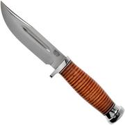 Bark River Boone CPM 3V Stacked Leather, Single Quillion coltello outdoor