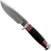 Bark River Michigan Hunter CPM Cru Wear Black Canvas Micarta couteau de chasse