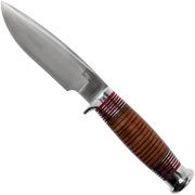Bark River Michigan Hunter CPM Cru Wear Stacked Leather cuchillo de caza