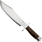 Bark River Shining Mountain Bowie A2 Walnut Burl Double Quillion, cuchillo bowie 