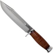 Bark River Teddy 2 A2 Stacked Leather Single Quillion cuchillo de exterior