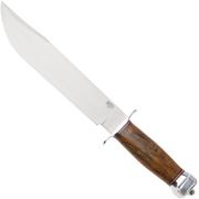 Image for Bark River 1909 Michigan Bowie Clip Point BR-09-214 Satin A2, Desert Ironwood, Double Quillion, bowie knife