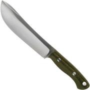 Bark River Kalahari Camp Knife 2 CPM 3V Green Canvas Micarta outdoor knife