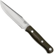 Bark River Ultra Lite Field Knife CPM 3V Green Canvas Micarta, faca de bushcraft