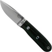  Bark River City Knife Elmax, Black Canvas Micarta, couteau fixe