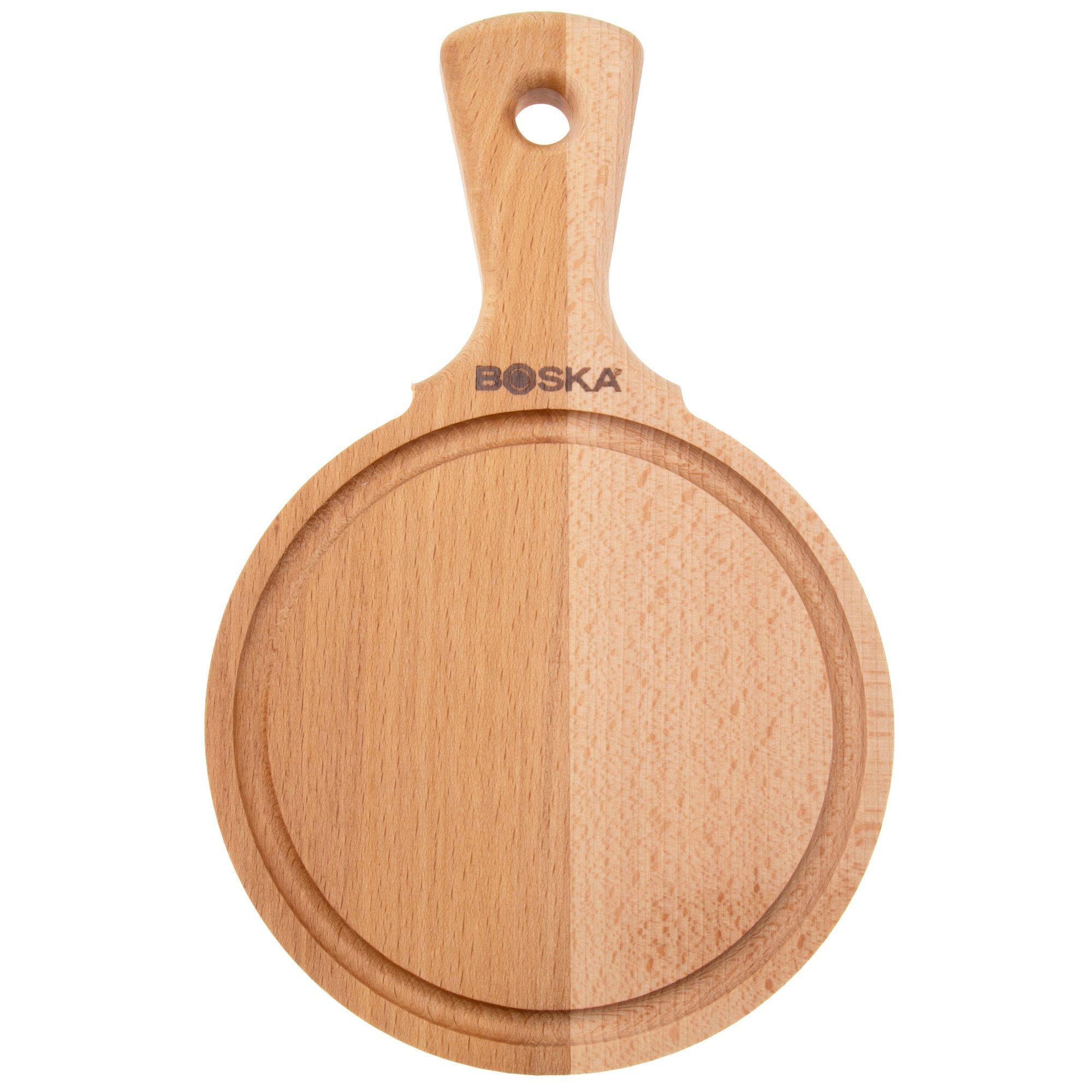 Boska Amigo Servierbrett rund 358108, 15 cm Buchenholz