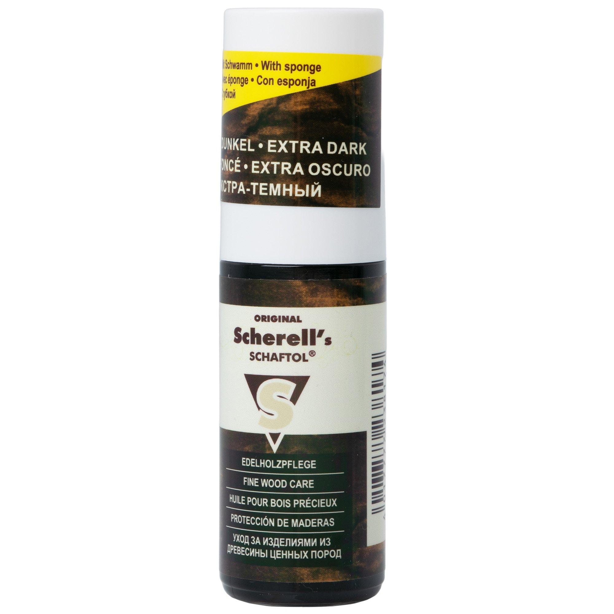 Ballistol Scherell's Schaftol 23817 Wood Care Oil, Extra Dark, 50 ml, with sponge