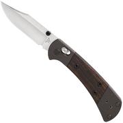 Imagen para Buck 112 Ranger Crossbar Lock 0112BRS18 Satin MagnaCut, Aluminium, Macassar Ebony, navaja