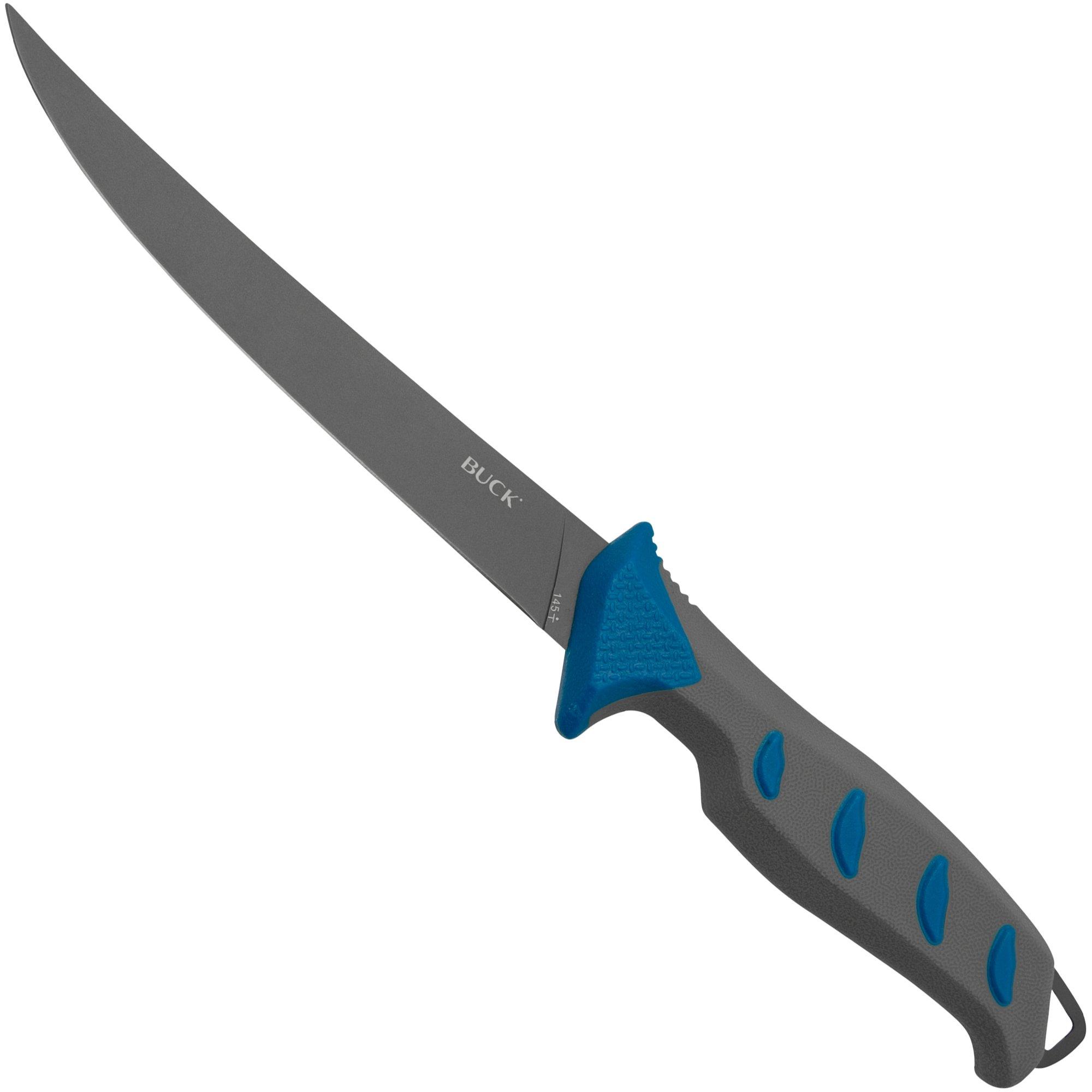 Nóż do filetowania Buck Hookset Salt Fillet 0145BLS Blue Gray, 16 cm