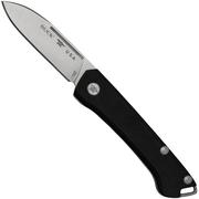 Nóż składany Buck Saunter 0250BKS, Drop Point, Black Micarta