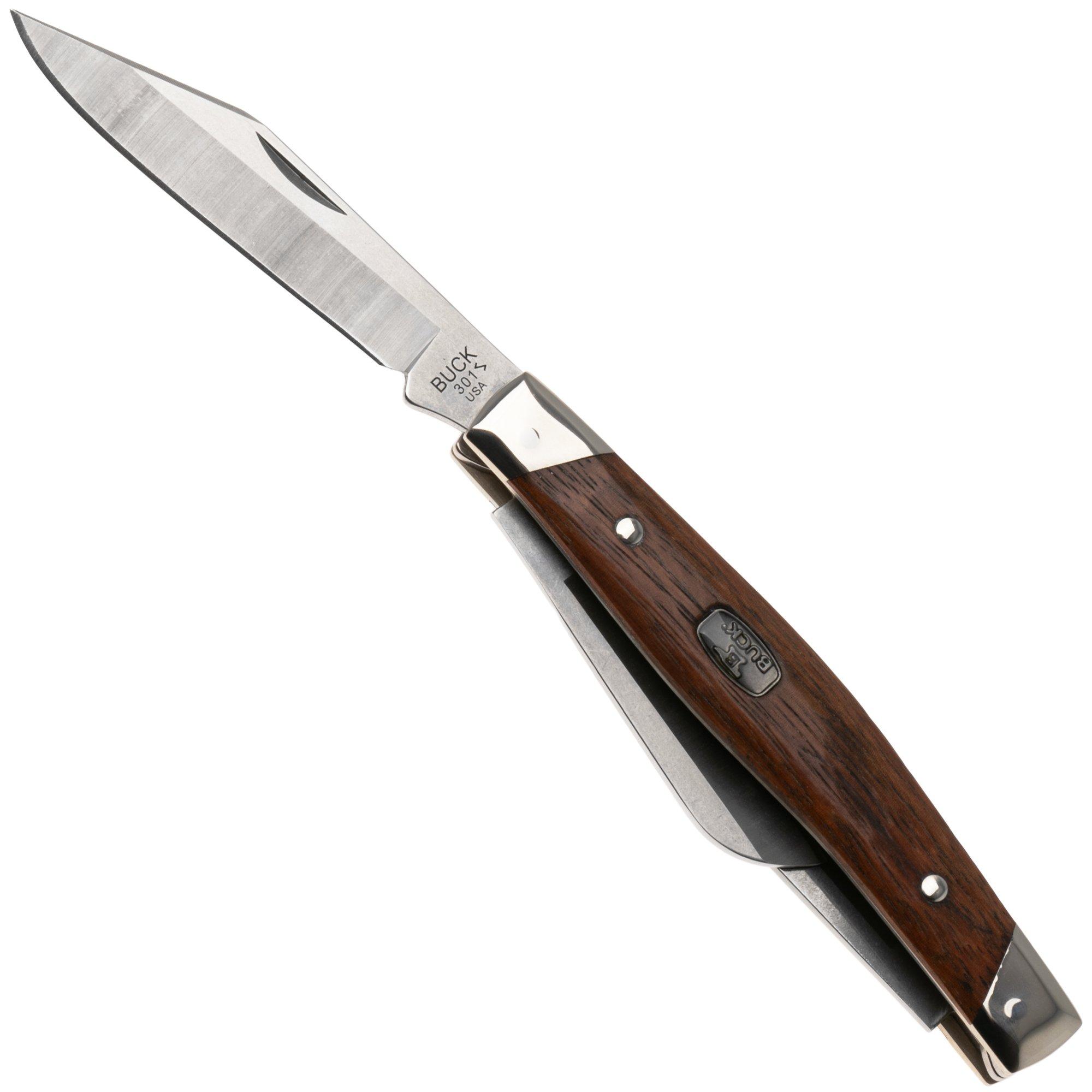 Buck Stockman 0301BRS3, Satin 420HC, Granadillo, couteau de poche
